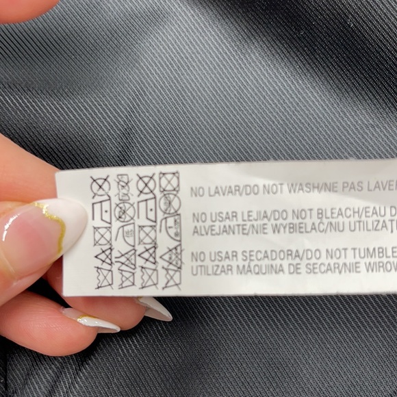 ZARA Navy Wool Black Faux Leather Trim Coat XS - Picture 9 of 12